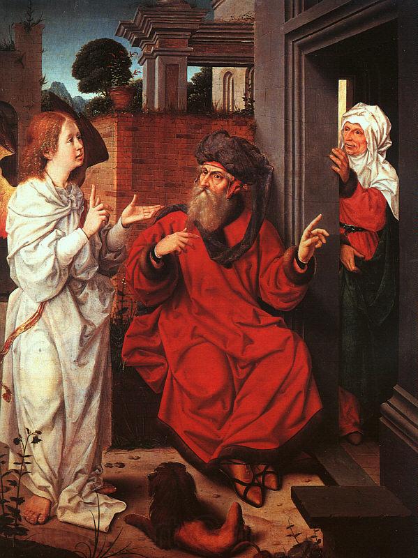 PROVOST, Jan Abraham, Sarah, and the Angel af France oil painting art